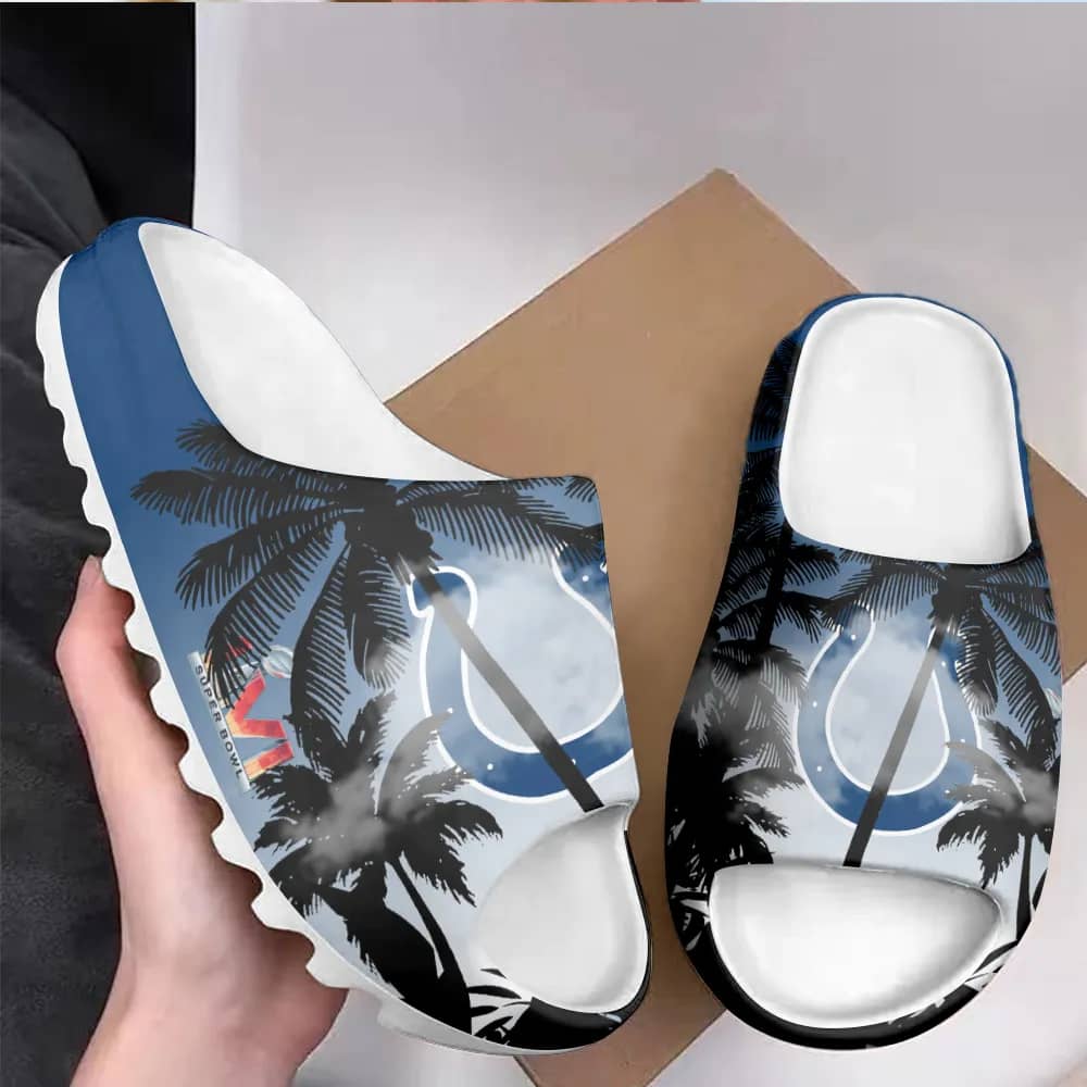 Inktee Store - Indianapolis Colts Yeezy Slippers Shoes Image