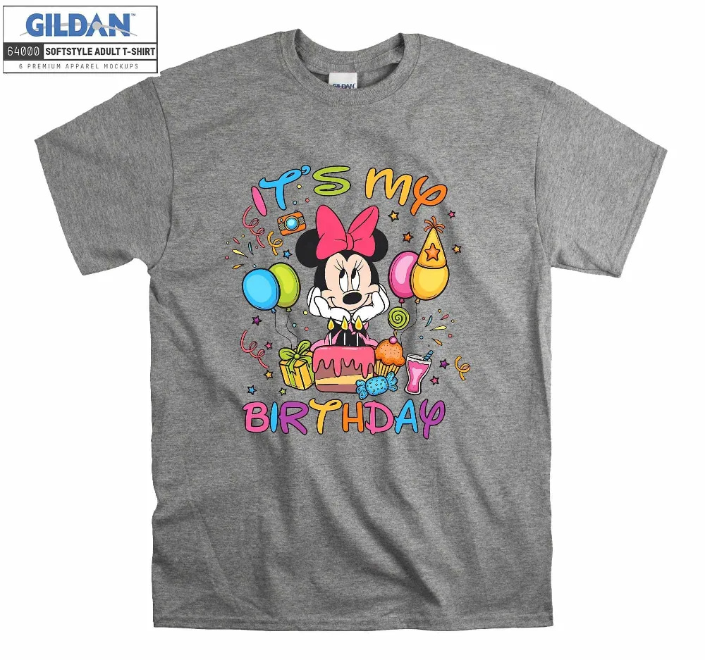 Inktee Store - It Is My Birthday Minnie Mouse T-Shirt Image