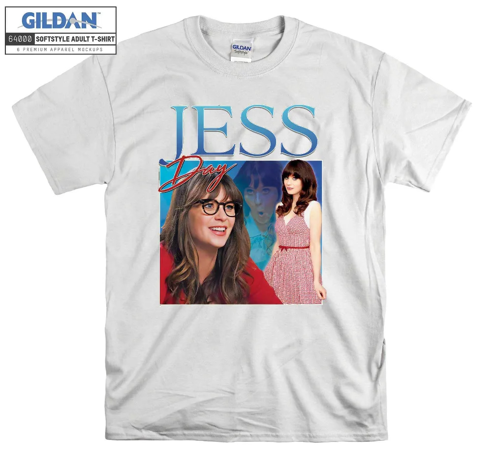 Inktee Store - Jess Day Homage Funny Tv Icon T-Shirt Image