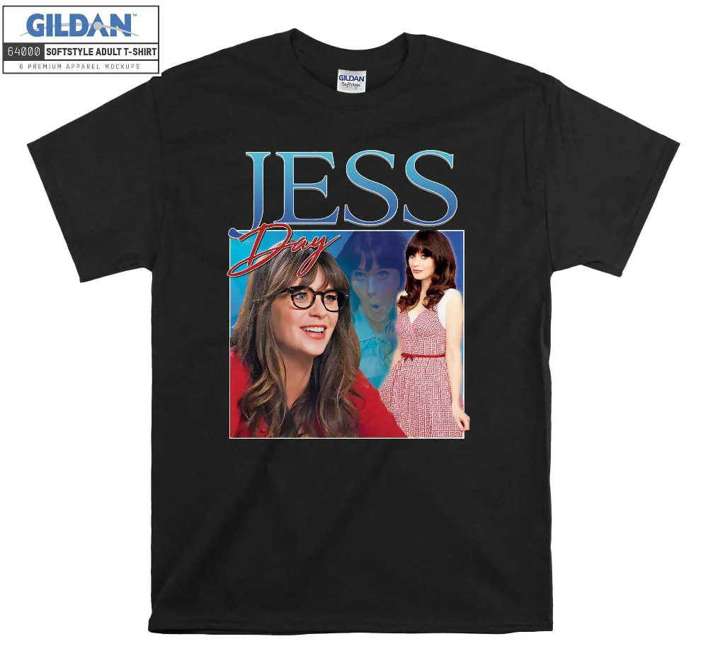 Inktee Store - Jess Day Homage Funny Tv Icon T-Shirt Image