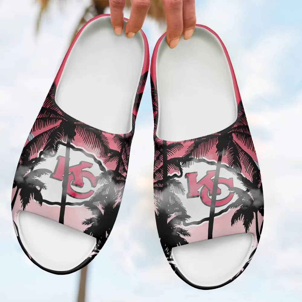 Inktee Store - Kansas City Chiefs Yeezy Slippers Shoes Image