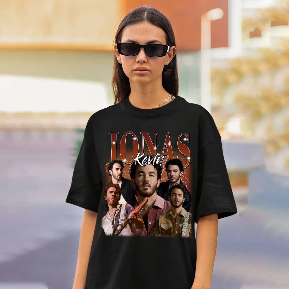 Inktee Store - Kevin Jonas Shirt - Kevin Jonas Vintage 90S Shirt - Jonas Brother Tee - Movie Graphic Tee Kevin Jonas Sweatshirt - Kevin Jonas Movie Rapper Retro Image