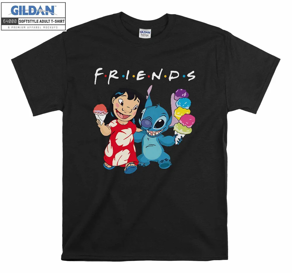 Inktee Store - Lilo &Amp; Stitch Cute Friends Birthday Gift T-Shirt Image