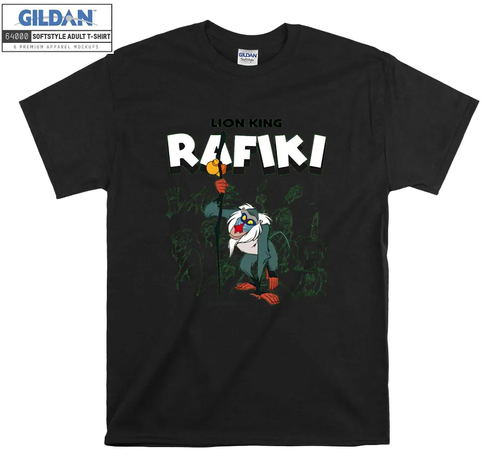 Inktee Store - Lion King Rafiki Funny Cartoon T-Shirt Image