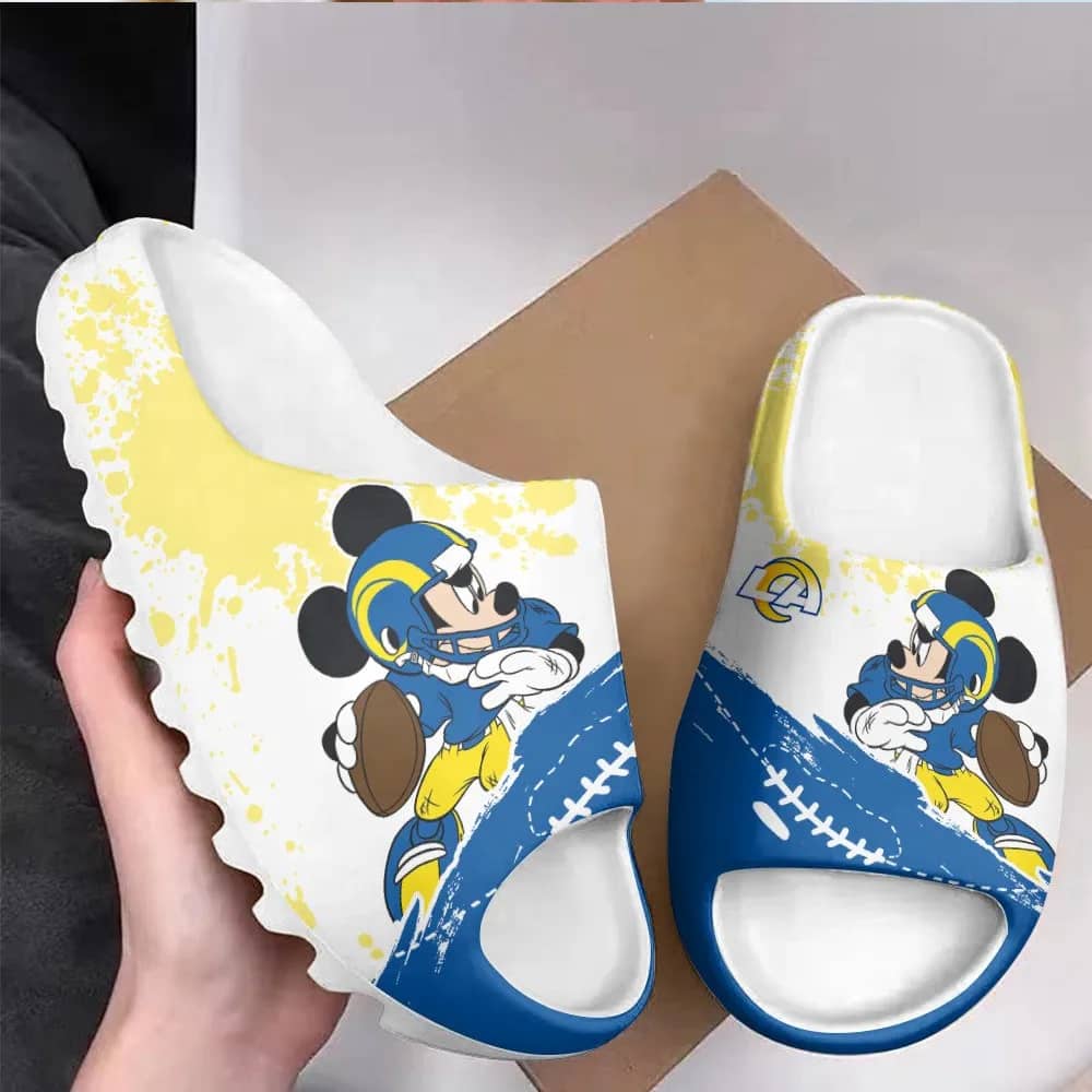 Inktee Store - Los Angeles Rams Yeezy Slippers Shoes Image