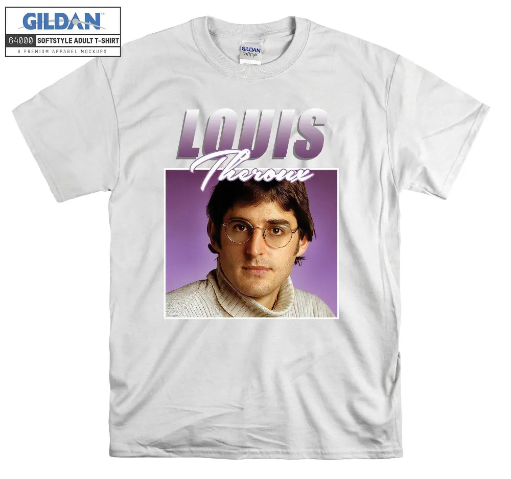 Inktee Store - Louis Theroux Homage Retro 90 Vintage Funny Tv T-Shirt Image