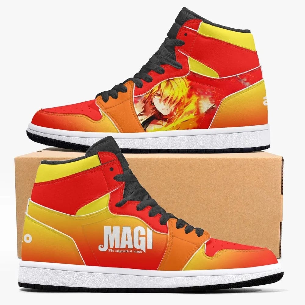 Inktee Store - Magi The Labyrinth Of Magic Alibaba Custom Air Jordans Shoes Image