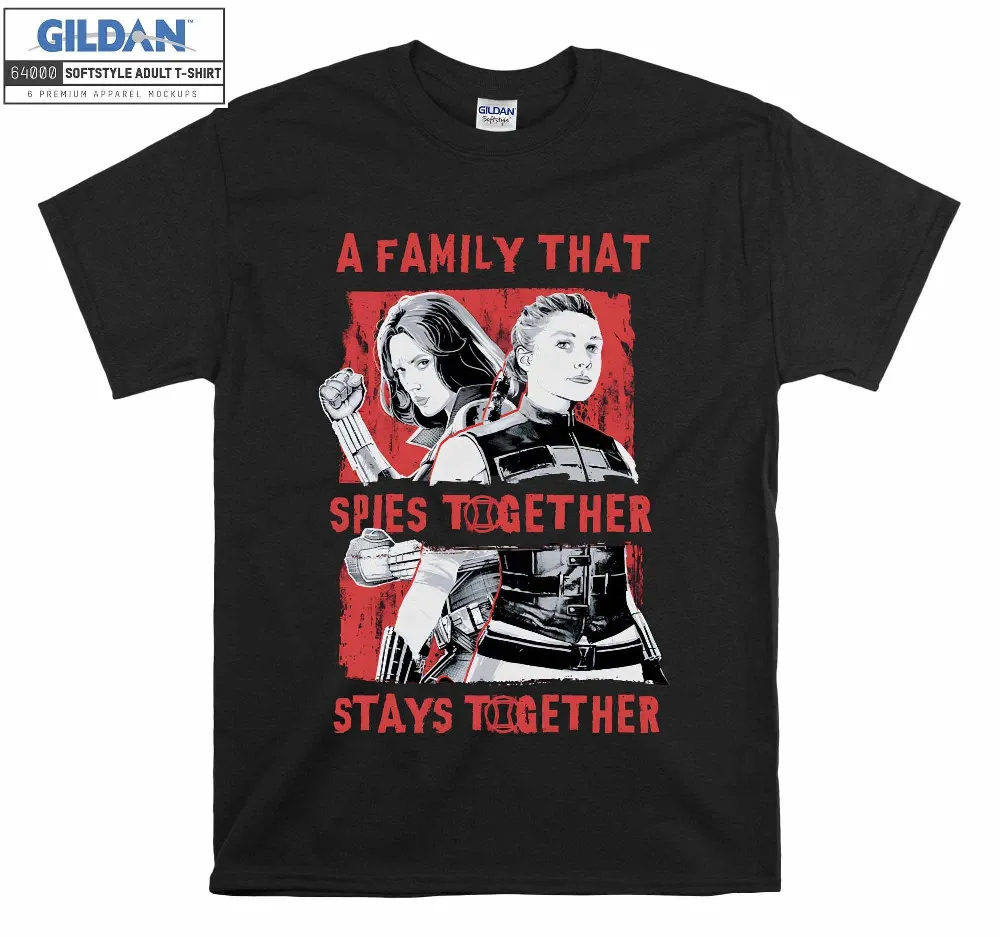 Inktee Store - Marvel Black Widow Family Spies Together Funny T-Shirt Image