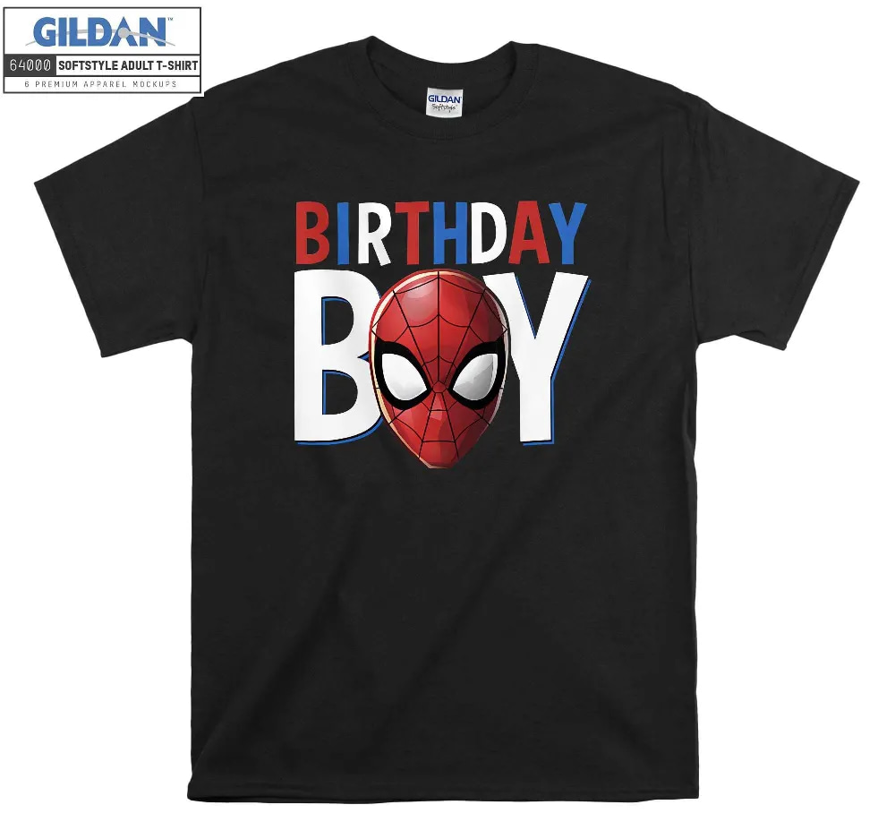 Inktee Store - Marvel Spider-Man Birthday Boy T-Shirt Image