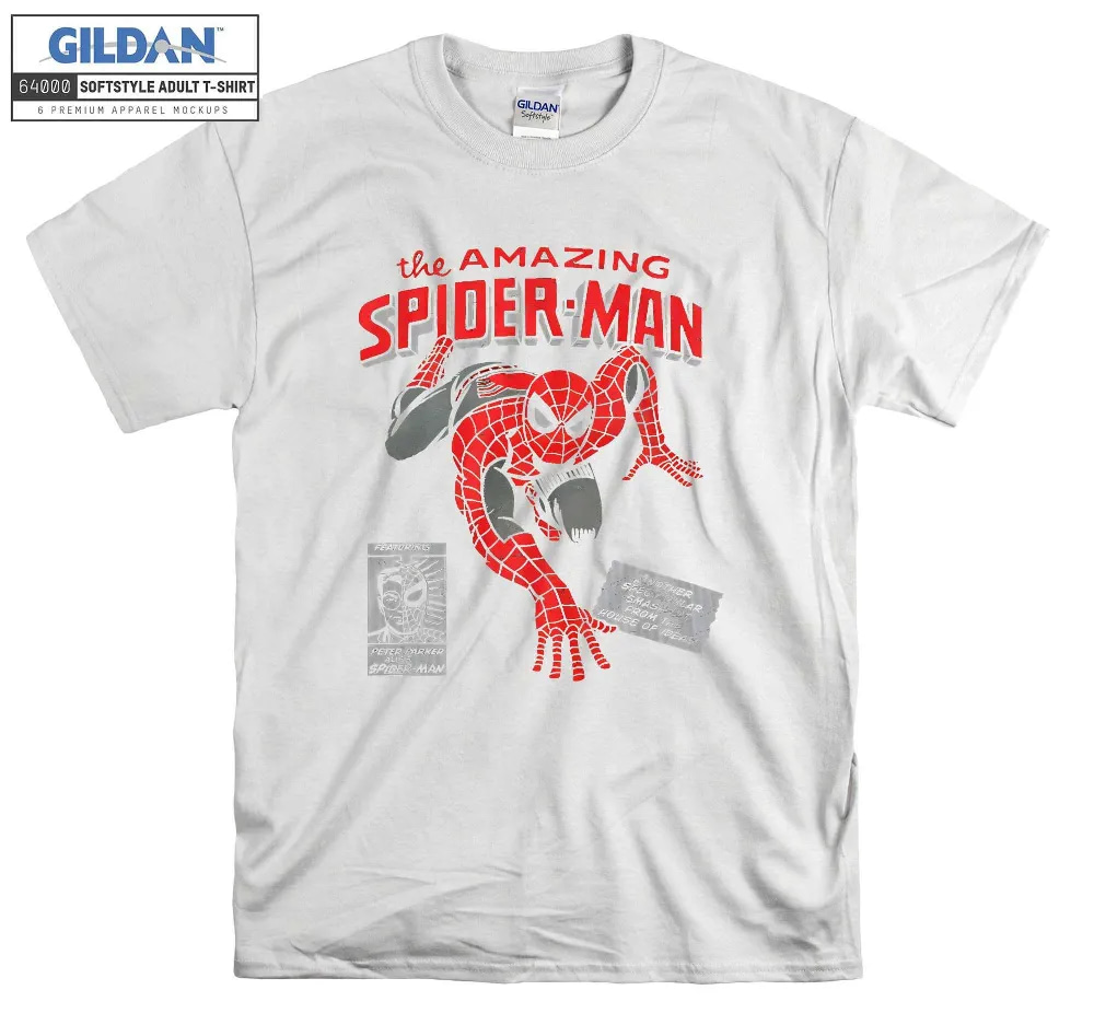 Inktee Store - Marvel Spider-Man Retro Comic T-Shirt Avenger - Image