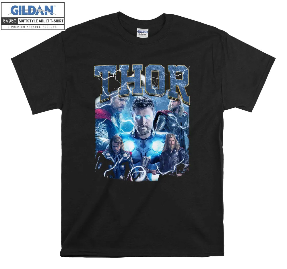 Inktee Store - Marvel Thor Portrait Poster T-Shirt Image