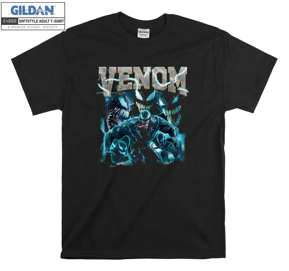 Inktee Store - Marvel Venom Poster Portrait Eddie Brock T-Shirt Image