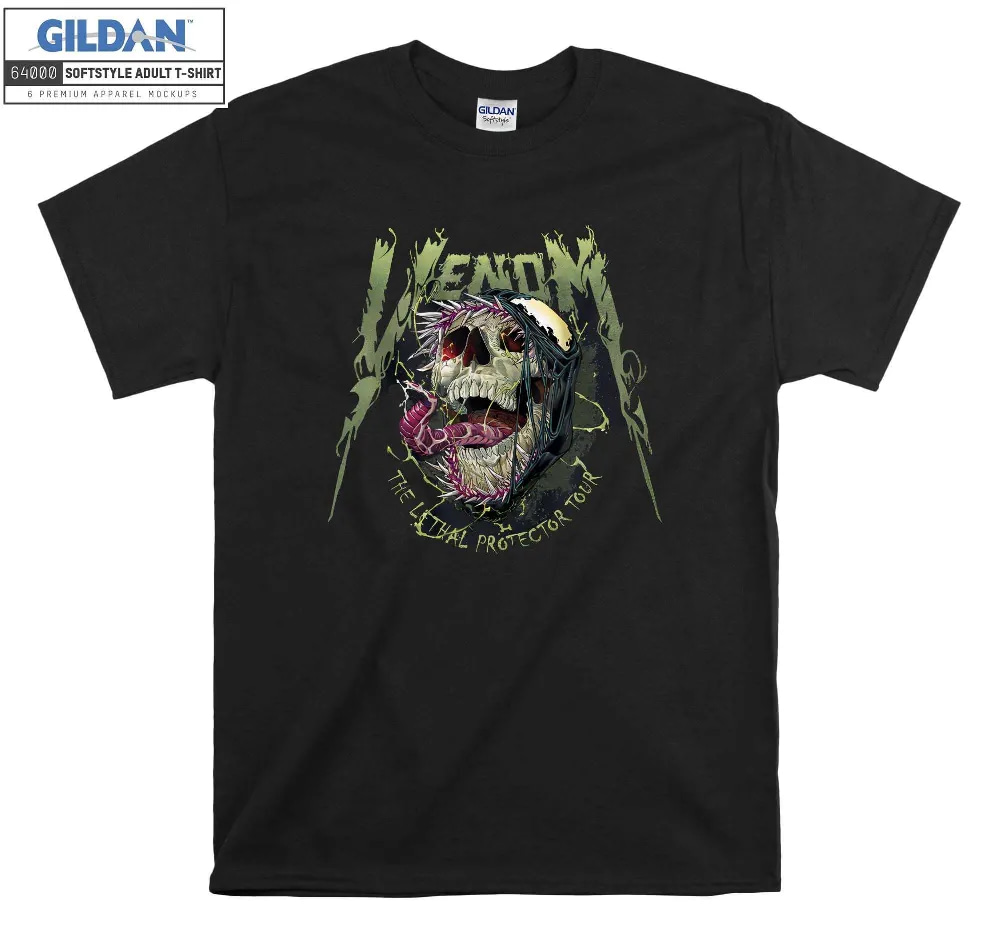 Inktee Store - Marvel Venom Skull Lethal Protector Graphic T-Shirt Image