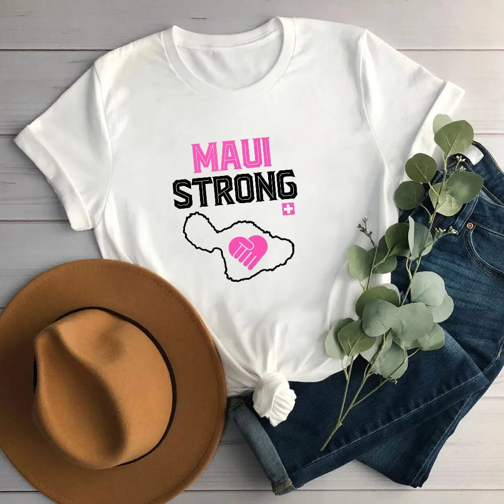 Inktee Store - Maui Strong Shirt - Maui Wildfire Relief - All Profits Will Be Donated - Support For Hawaii Fire Victims - Halloween Shirt - Halloween Party Tee Image
