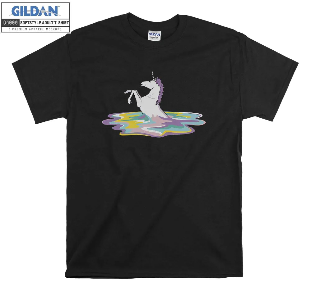 Inktee Store - Melting Enchanted Unicorn T-Shirt Image