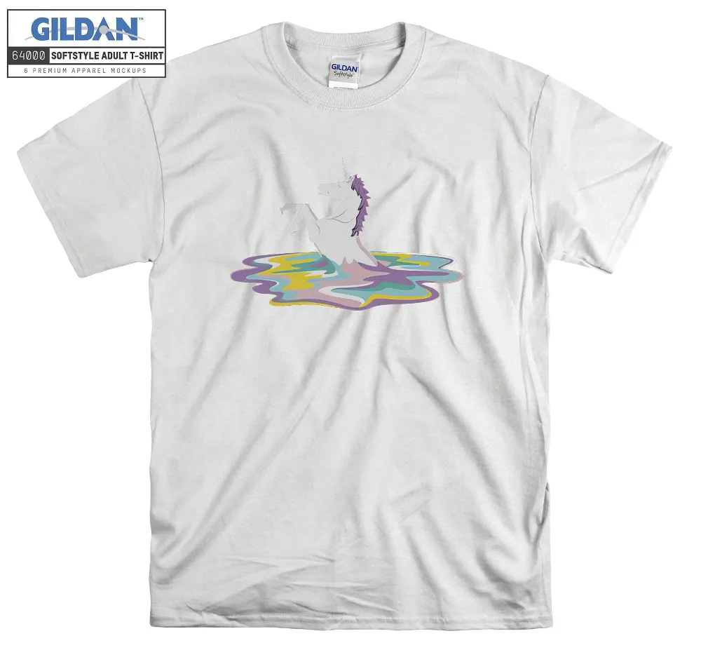 Inktee Store - Melting Enchanted Unicorn T-Shirt Image