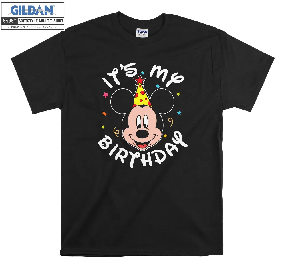 Inktee Store - Mickey Mouse It'S My Birthday T-Shirt Image