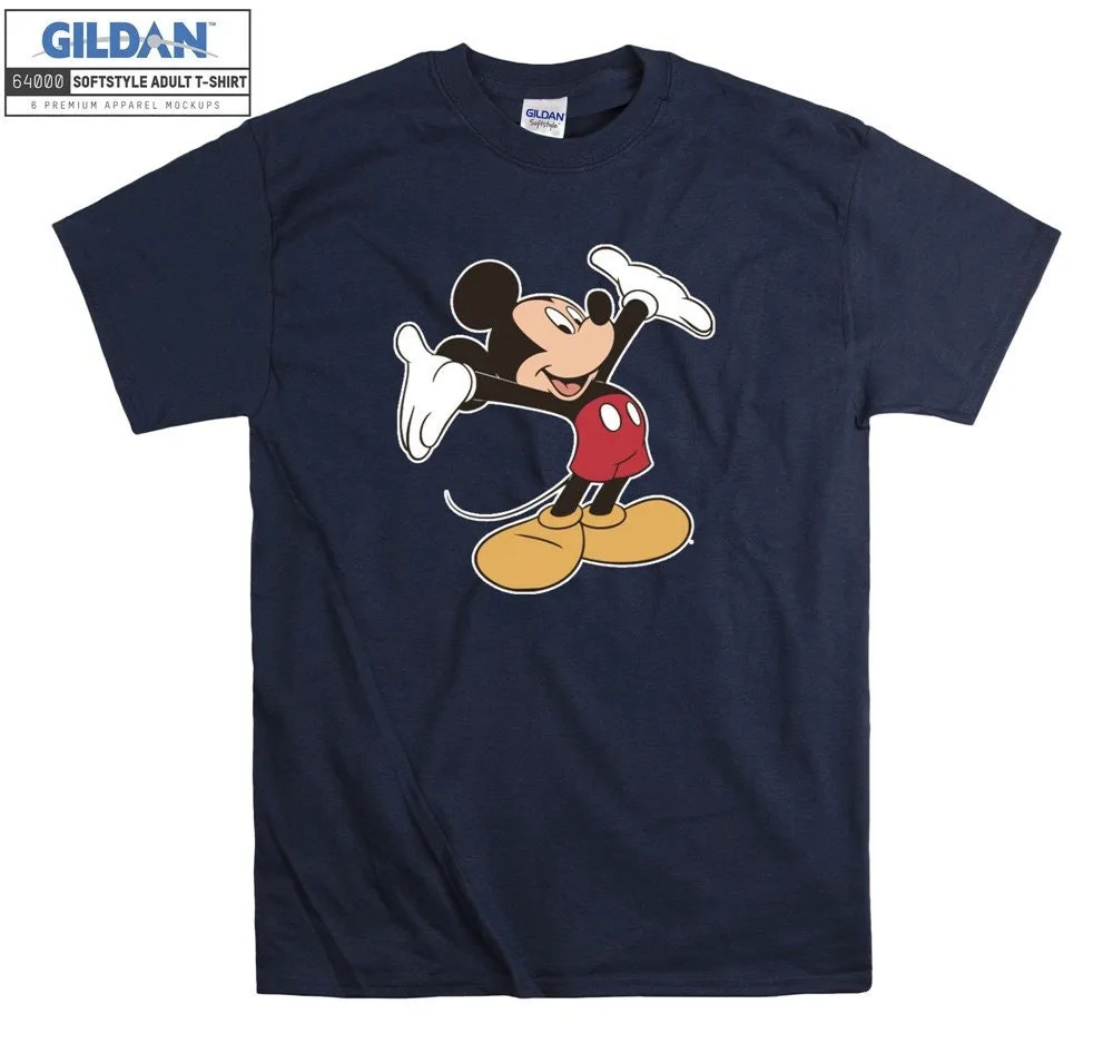 Inktee Store - Mickey Mouse Smiling Hands Up T-Shirt Image