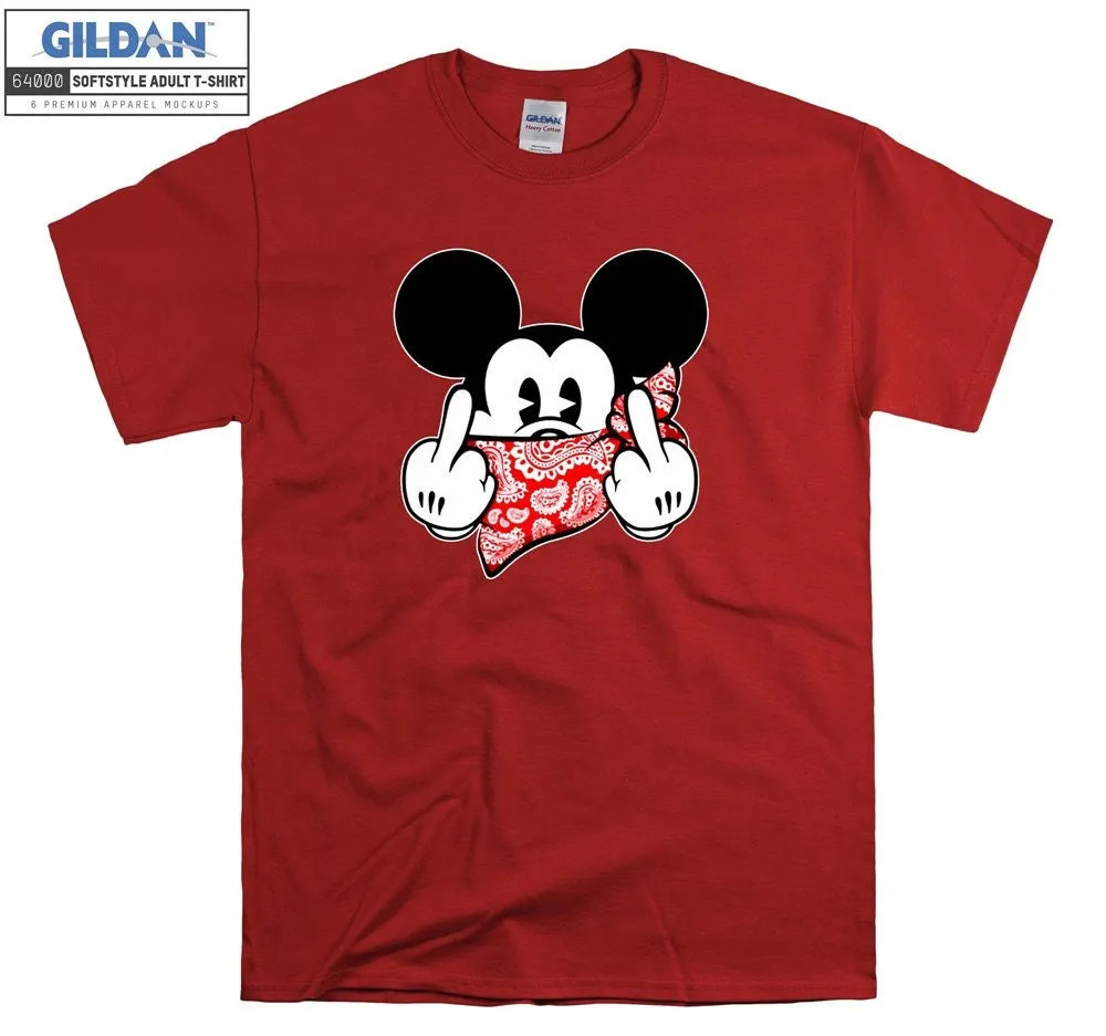Inktee Store - Mickey Mouse Thug Life Gangster T-Shirt Image