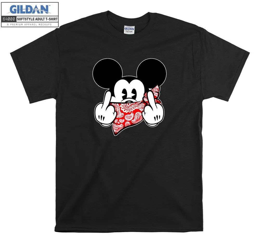 Inktee Store - Mickey Mouse Thug Life Gangster T-Shirt Image