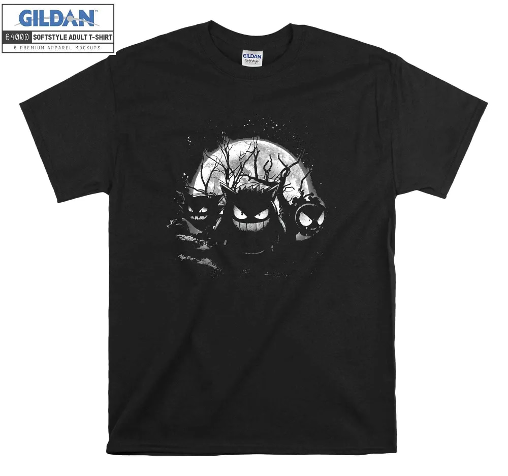 Inktee Store - Moonlight Ghosts Warrior T-Shirt Image