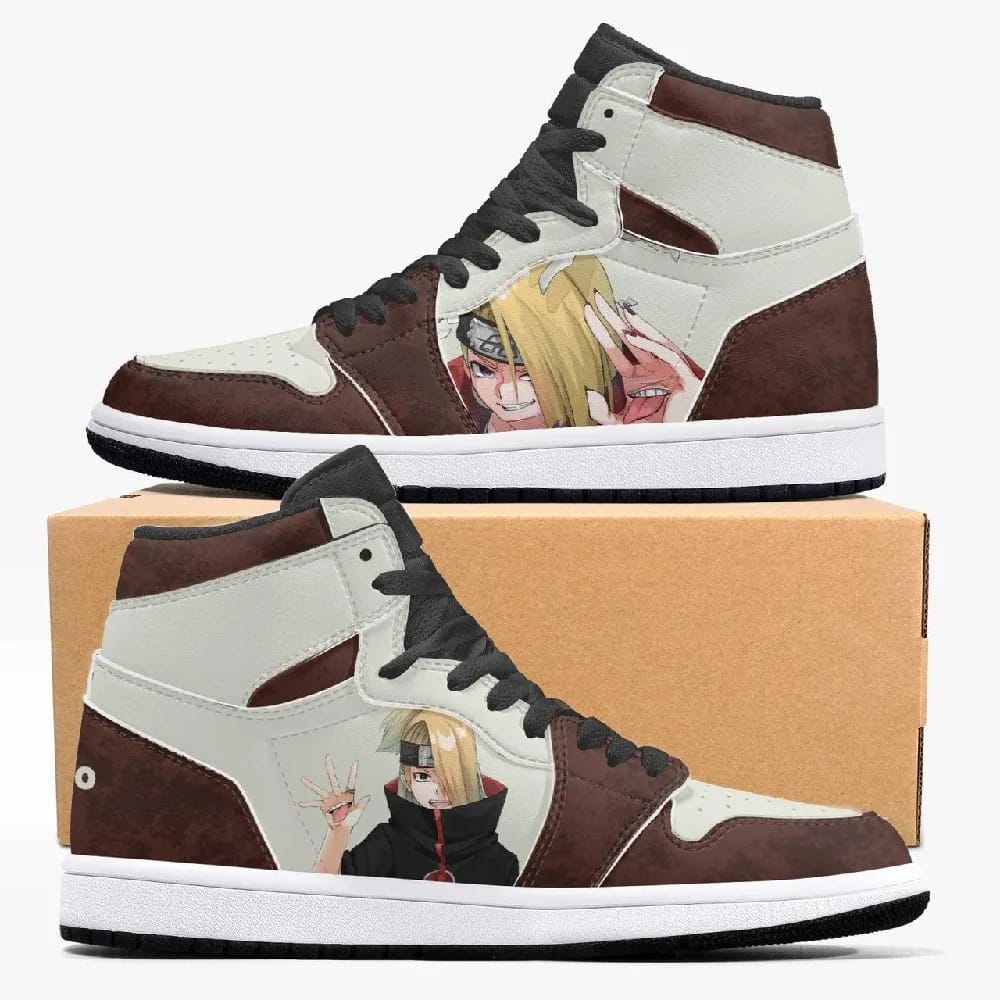 Inktee Store - Naruto Shippuden Deidara Custom Air Jordans Shoes Image