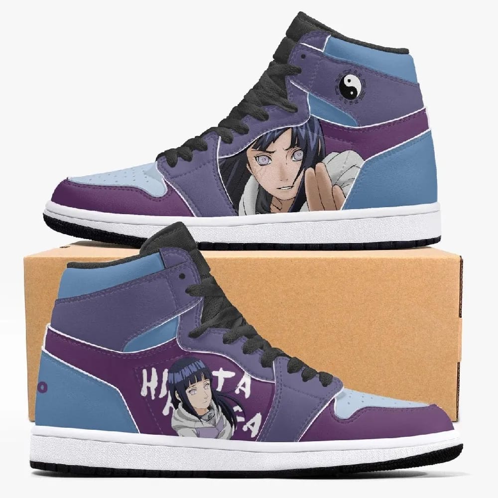 Inktee Store - Naruto Shippuden Hyuga Hinata Custom Air Jordans Shoes Image