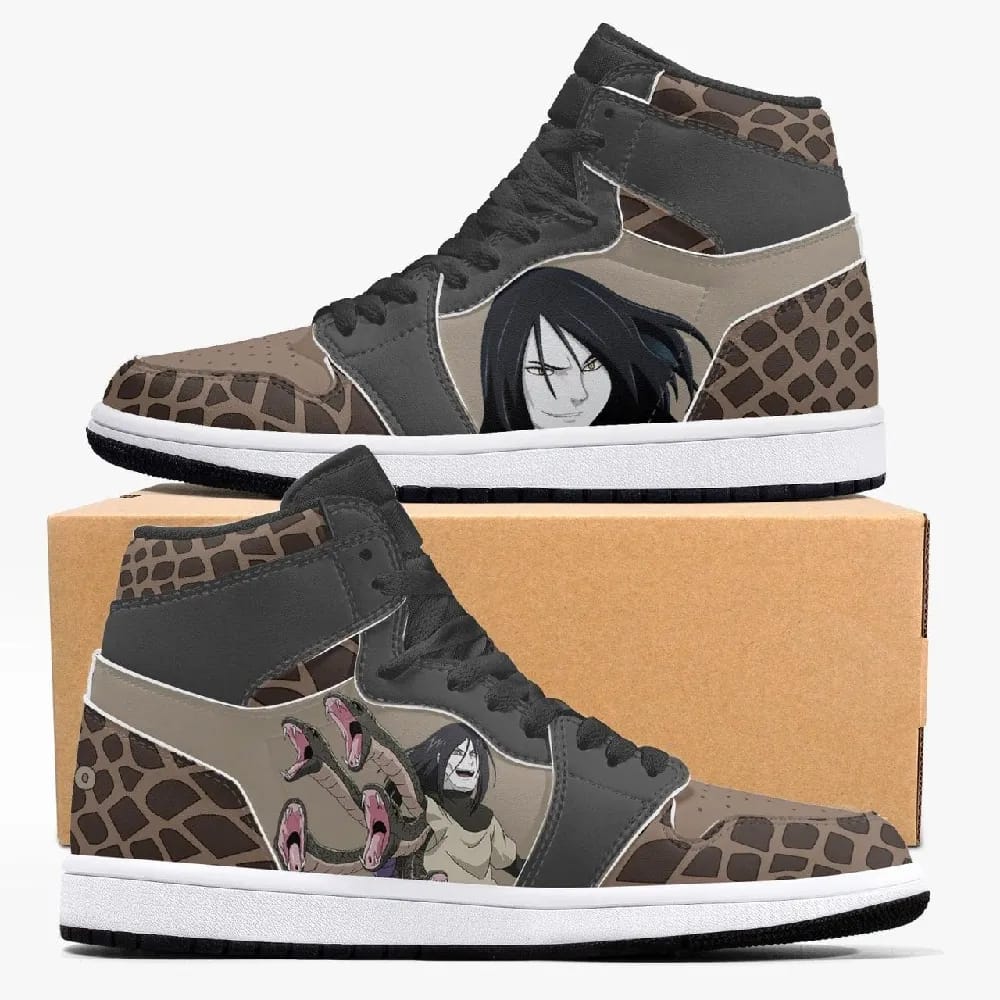 Inktee Store - Naruto Shippuden Orochimaru Custom Air Jordans Shoes Image