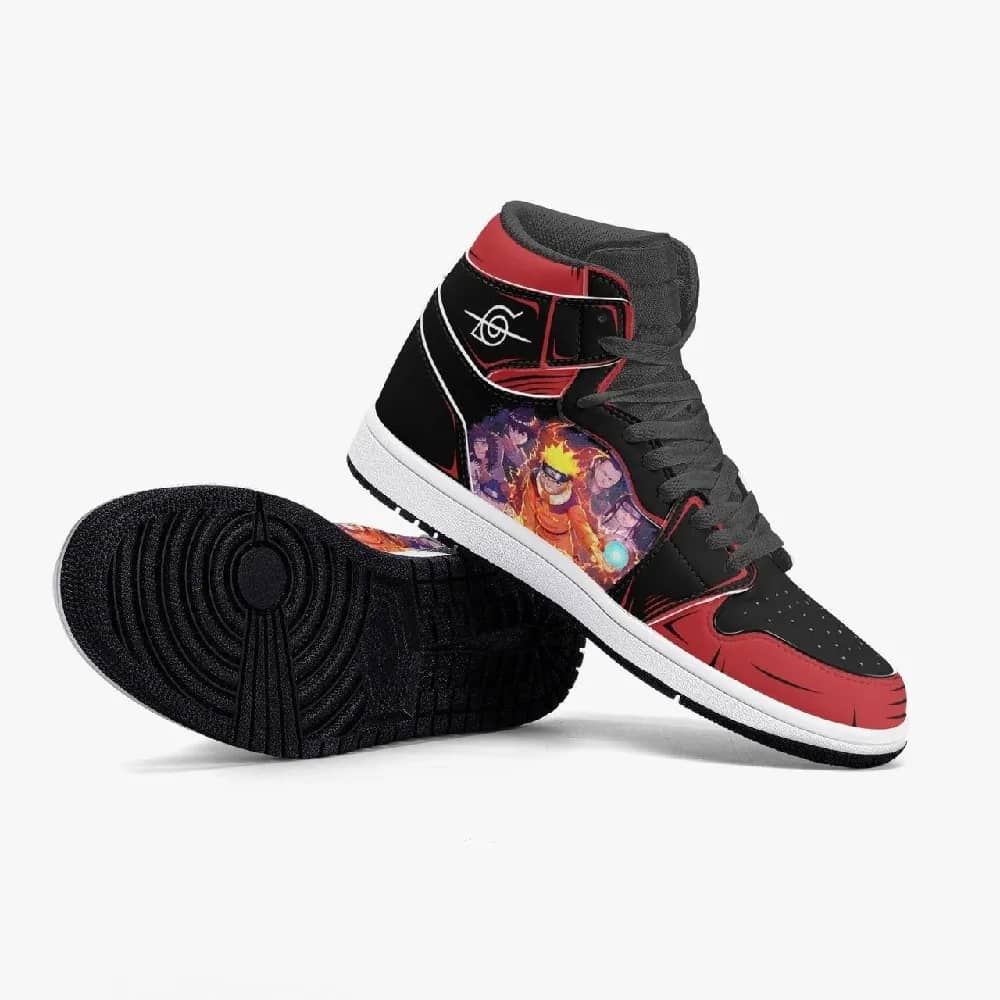 Inktee Store - Naruto Shippuden Rage Air Custom Air Jordans Shoes Image