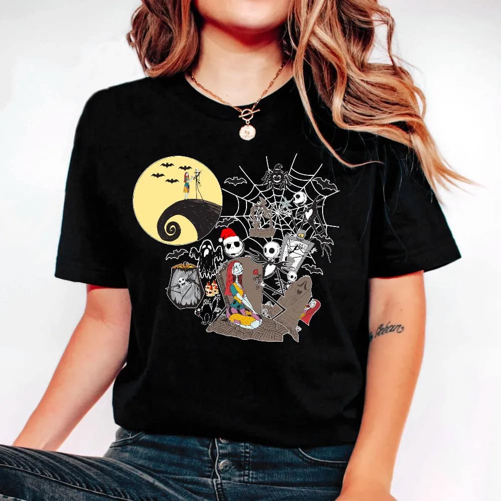 Inktee Store - Nightmare Before Christmas Shirt - Jack And Sally Shirt - Disney Halloween Shirt - Oogie Boogie Halloween Shirt - Jack Skellington Shirt Image