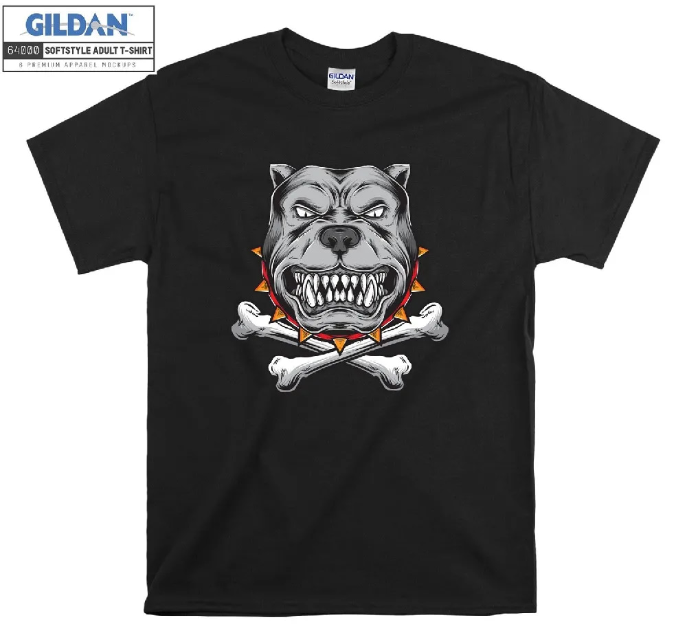 Inktee Store - Official Bulldog Bone Cross T-Shirt Image