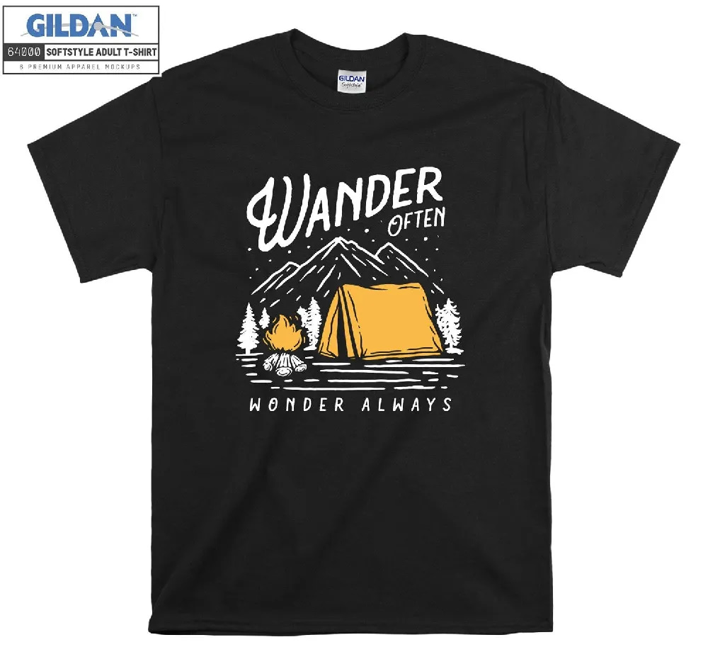 Inktee Store - Official Camping Wander Often T-Shirt Image