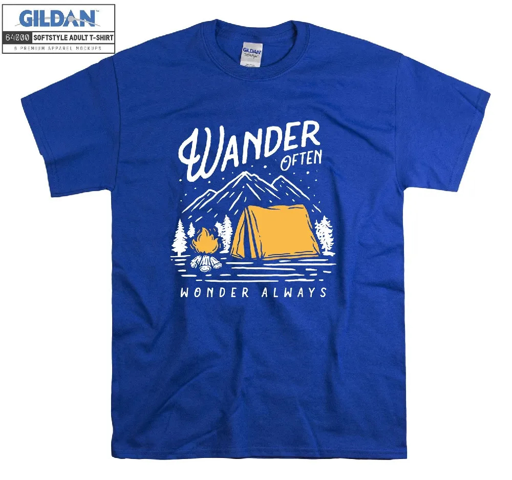Inktee Store - Official Camping Wander Often T-Shirt Image