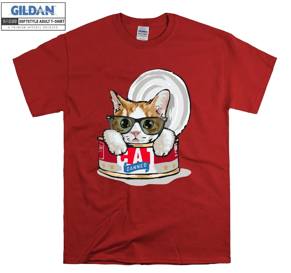 Inktee Store - Official Cute Cat Canned T-Shirt Image