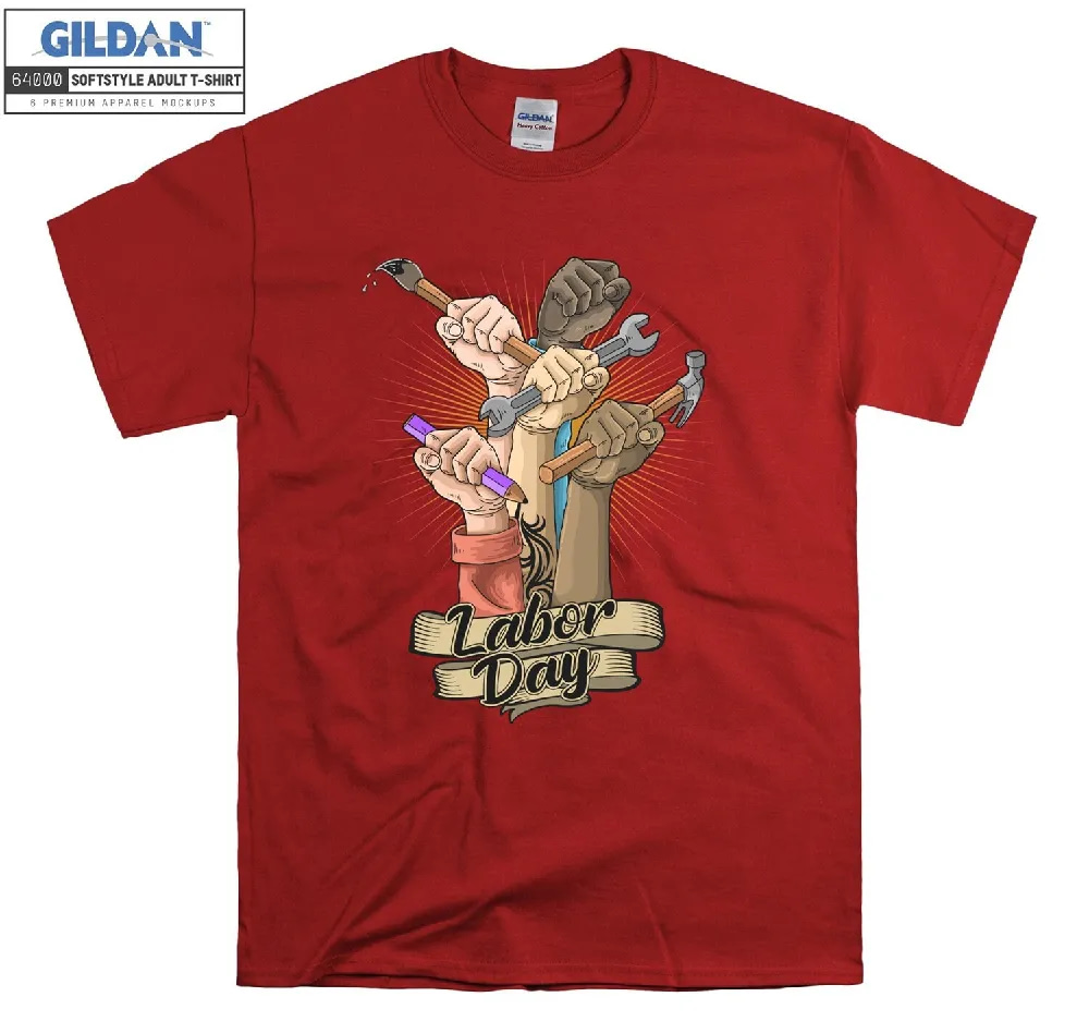 Inktee Store - Official Labor Day Girl T-Shirt Image