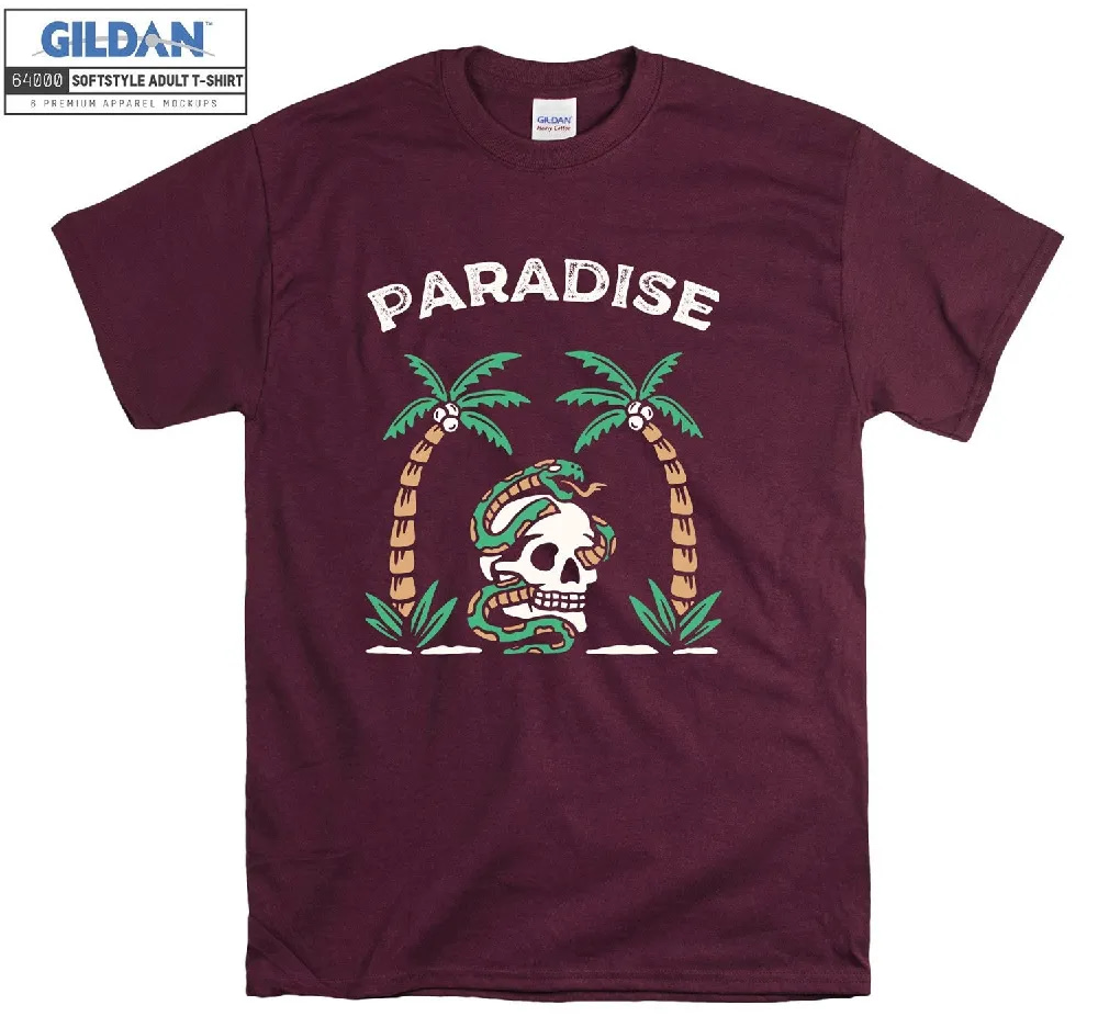 Inktee Store - Official Paradise Skull Island T-Shirt Image