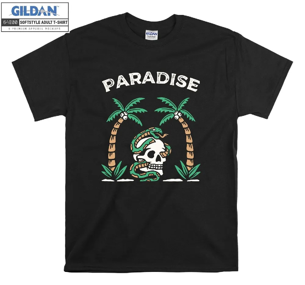 Inktee Store - Official Paradise Skull Island T-Shirt Image