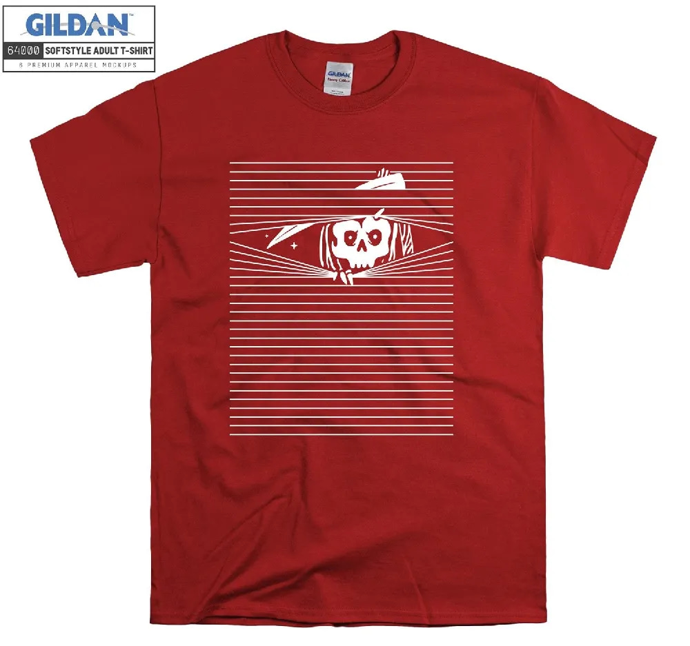Inktee Store - Official Skeleton Stripe Line T-Shirt Image
