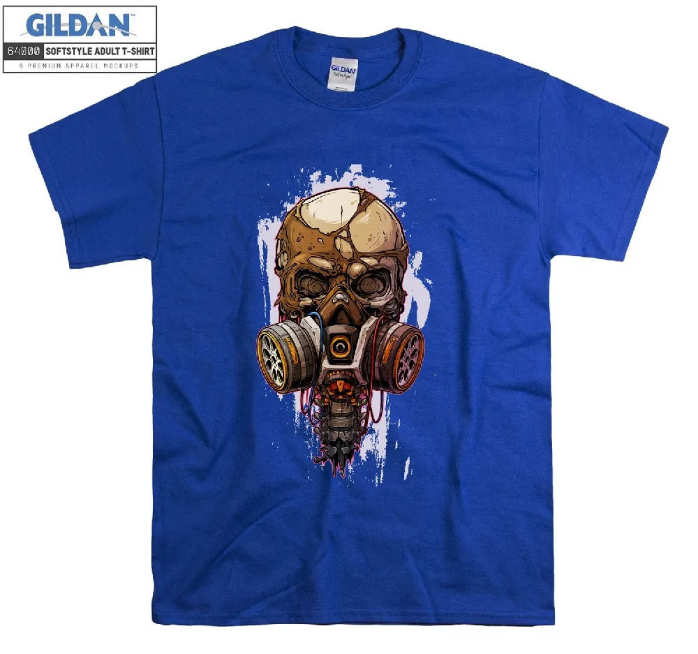 Inktee Store - Official Skull Gas Mask T-Shirt Image