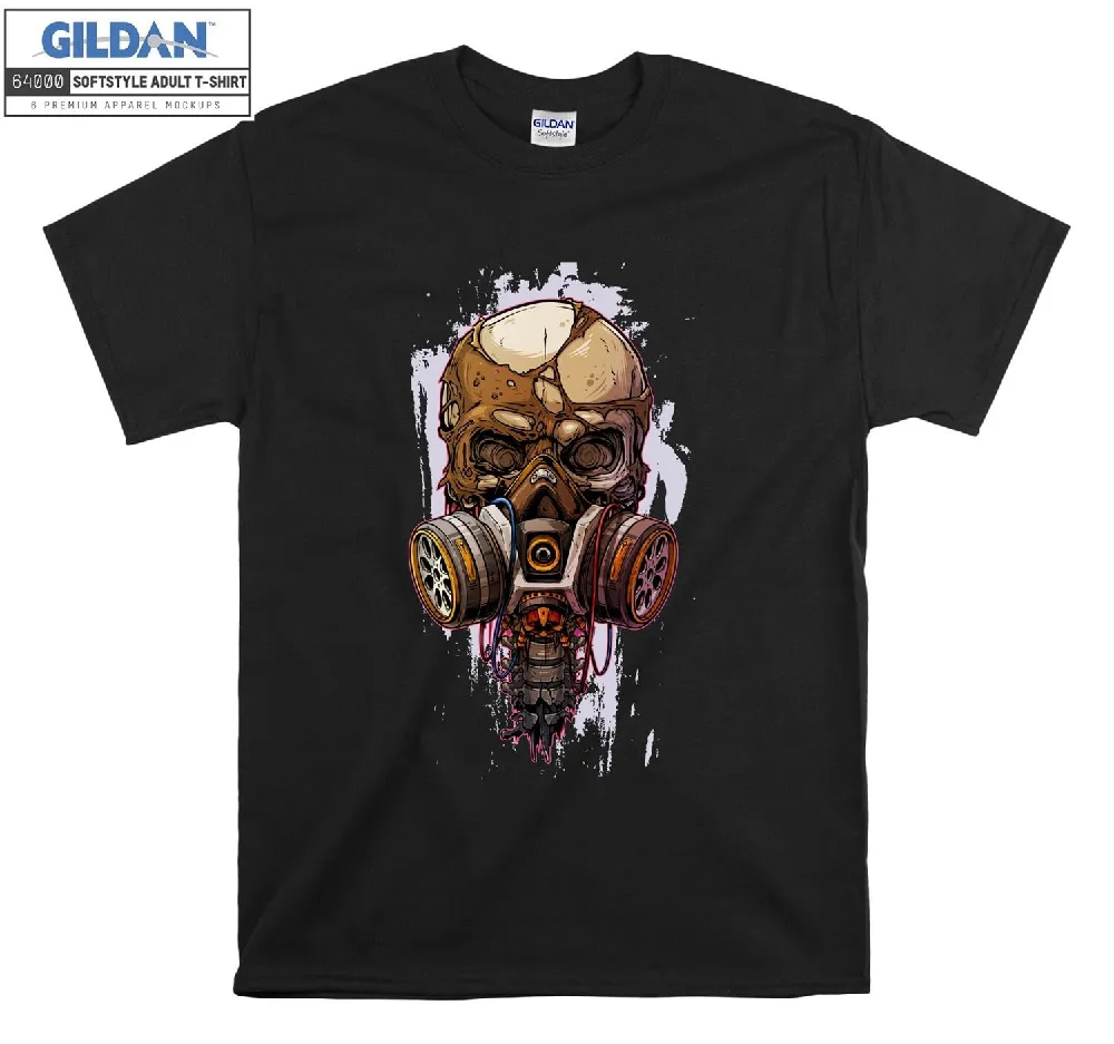 Inktee Store - Official Skull Gas Mask T-Shirt Image