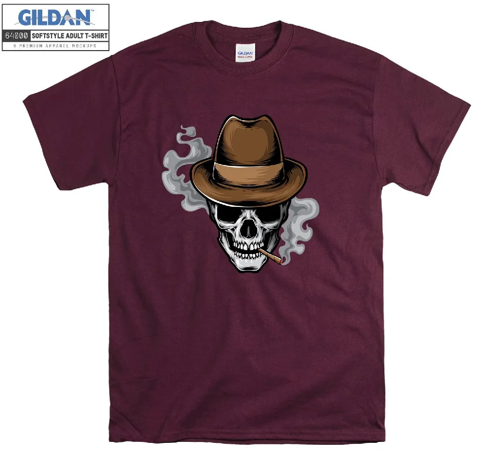 Inktee Store - Official Skull With Hat T-Shirt Image