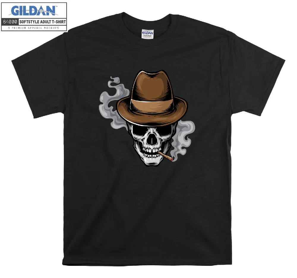 Inktee Store - Official Skull With Hat T-Shirt Image