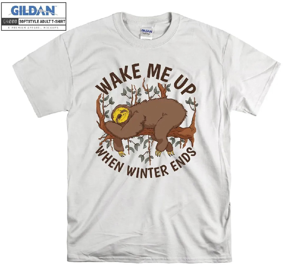 Inktee Store - Official Sloth Tree Wake Me Up T-Shirt Image