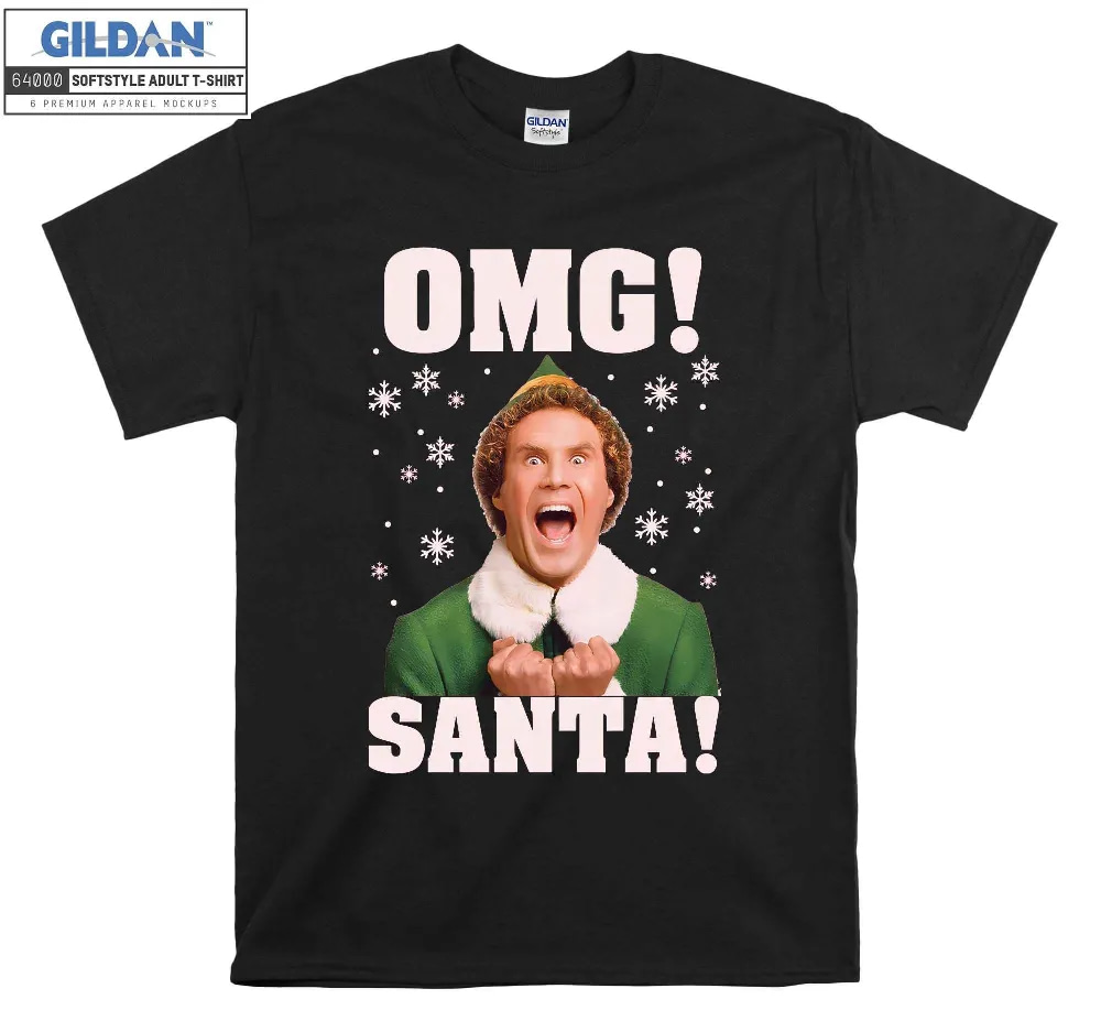 Inktee Store - Omg Santa Christmas Elf Jumper Ugly Xmas T-Shirt Image