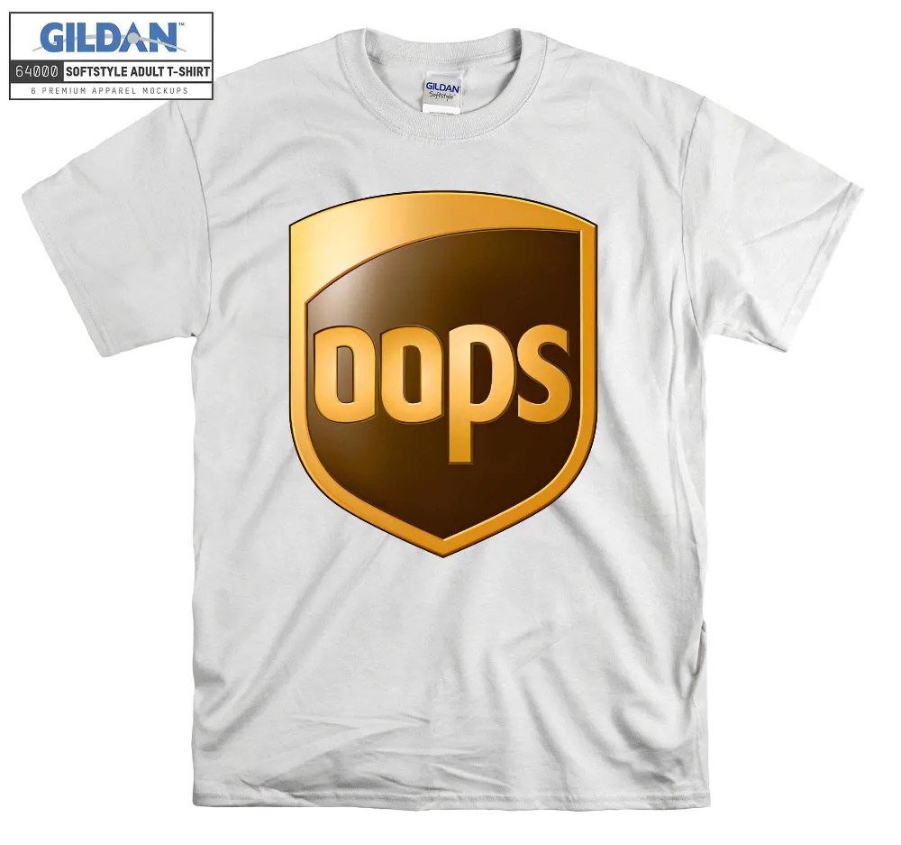 Inktee Store - Oops Parody Funny Cartoon Logo T-Shirt Image