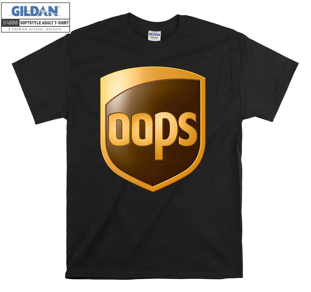 Inktee Store - Oops Parody Funny Cartoon Logo T-Shirt Image