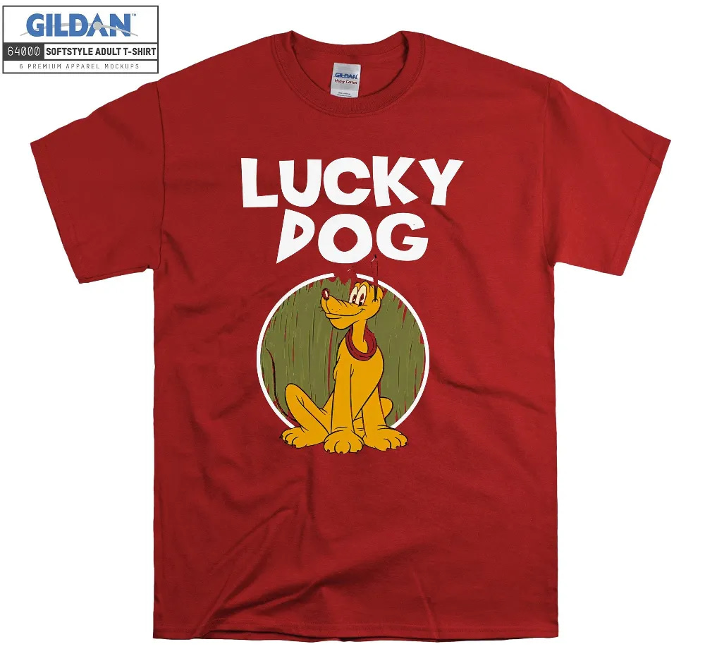 Inktee Store - Pluto Dog Disney Fan Lucky T-Shirt Image