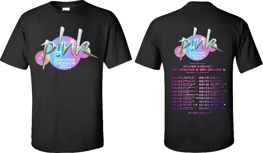 Inktee Store - P!Nk Pink Singer Summer Carnival 2023 Usa Tour T-Shirt Image