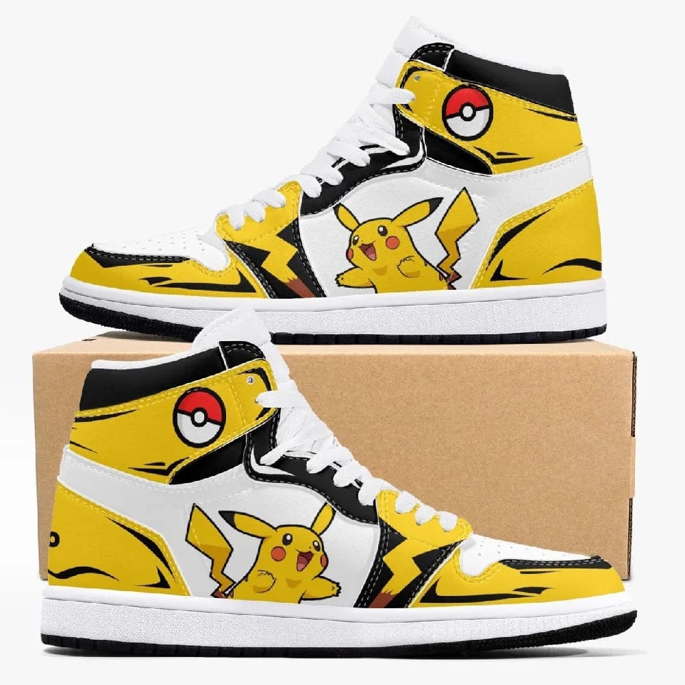 Inktee Store - Pokemon Pikachu Custom Air Jordans Shoes Image