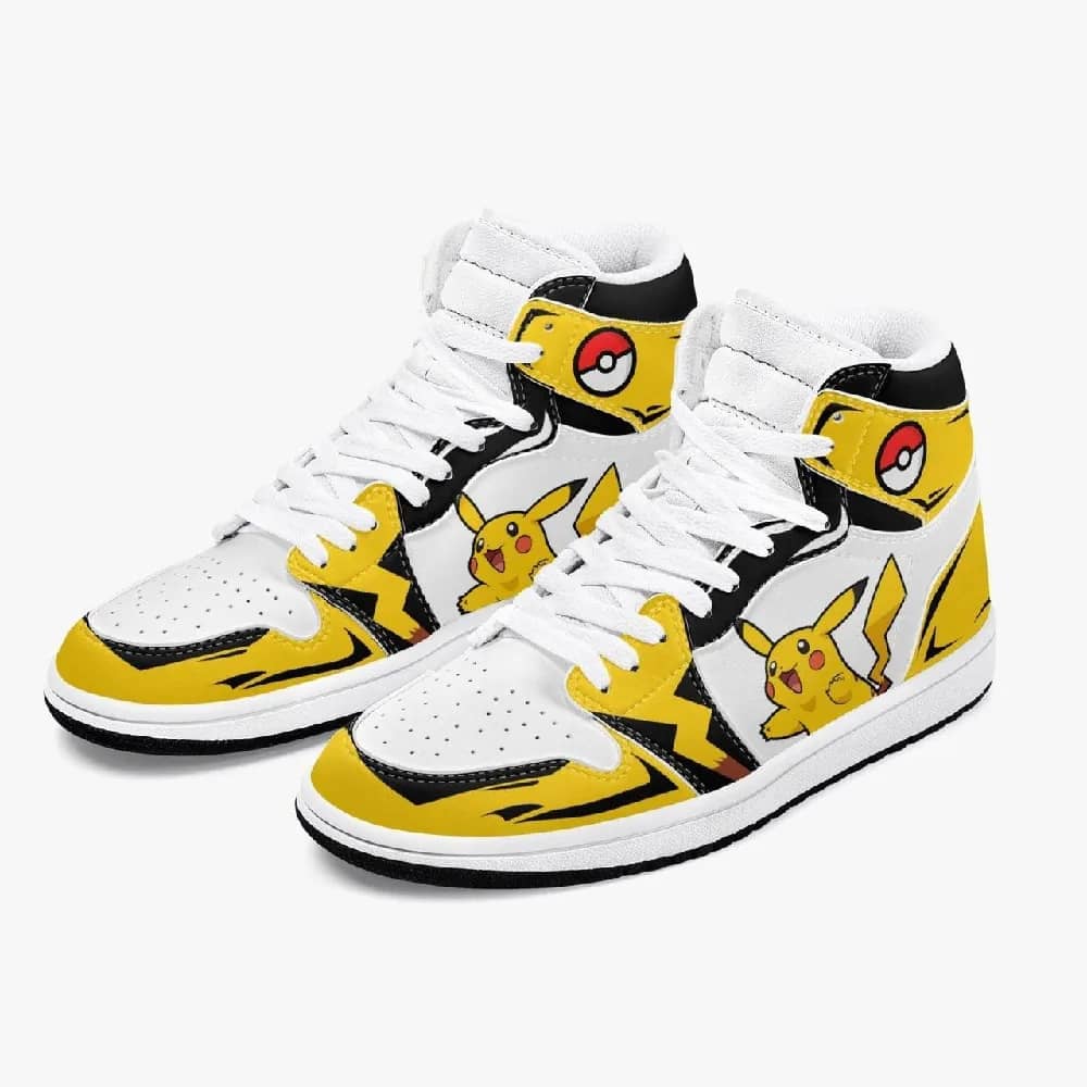 Inktee Store - Pokemon Pikachu Custom Air Jordans Shoes Image